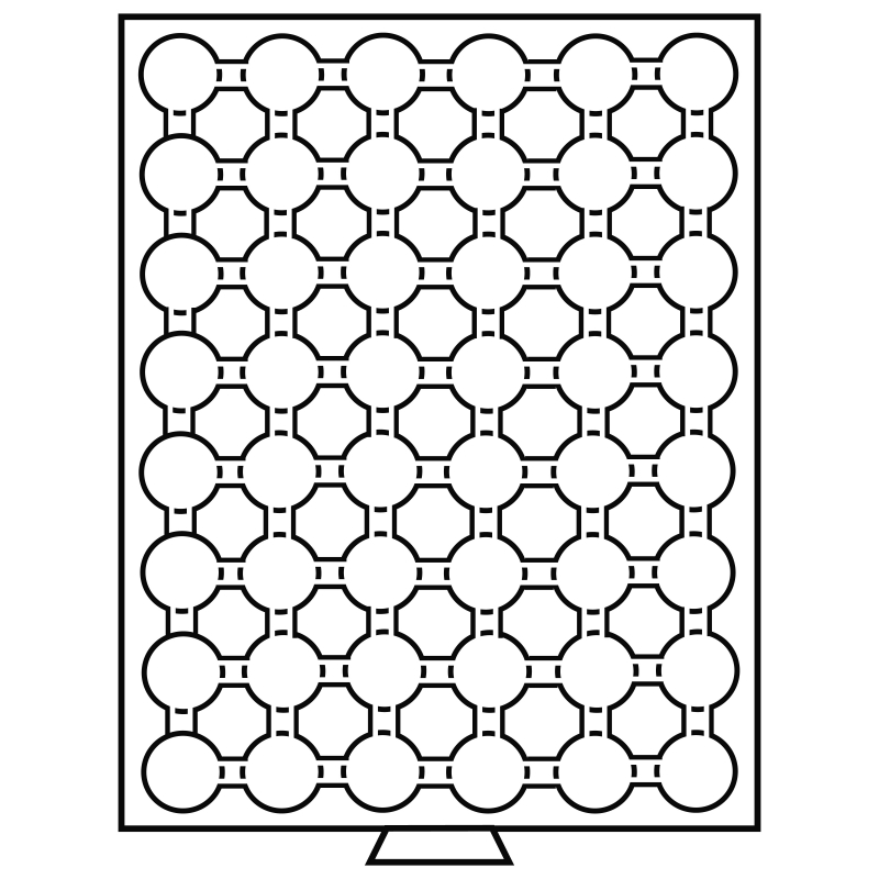 Бокс Leuchtturm для 48 монет в капсулах діаметром до 21,5 мм 2